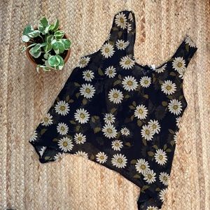 Fifty Street Sheer Floral Blouse